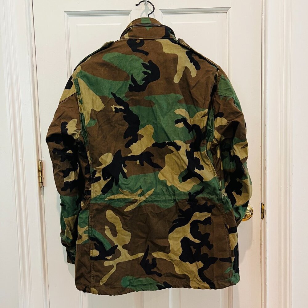 Vintage Golden MFG. Co Inc. Military Cold Weather Field Coat Woodland Camouflage - Picture 6 of 16